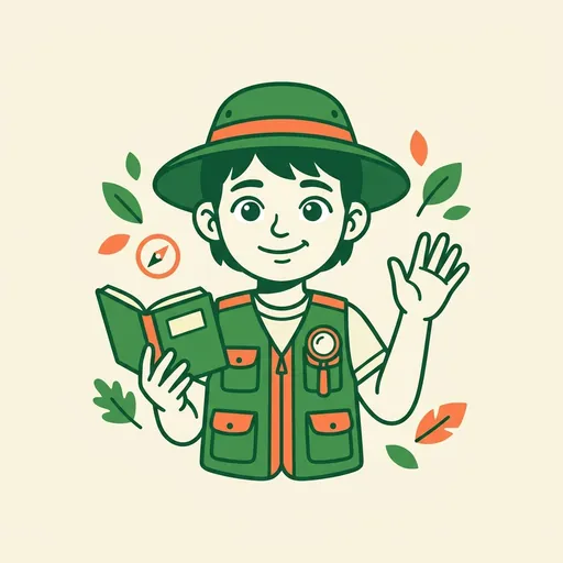 BiomeForge mascot encouraging