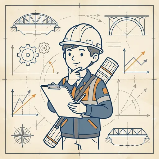 BridgeForge mascot thinking