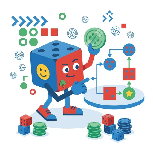ChanceForge mascot demonstrating
