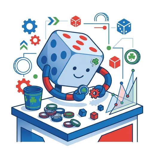 ChanceForge mascot working