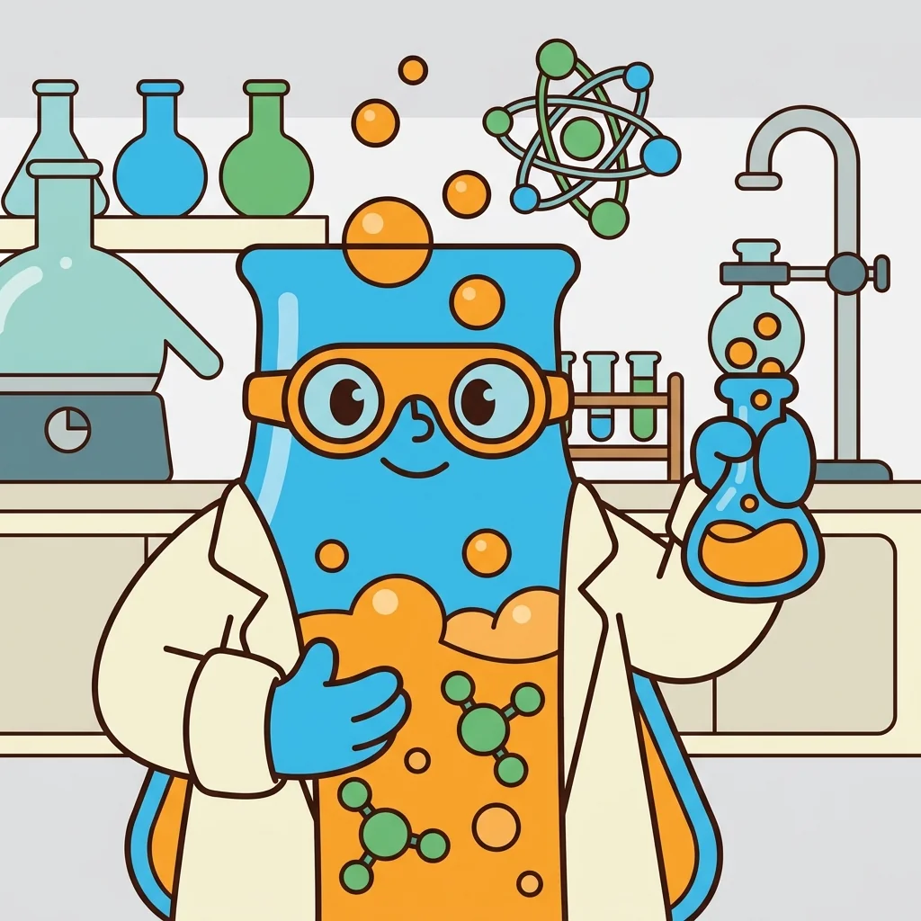 ChemQuest mascot encouraging
