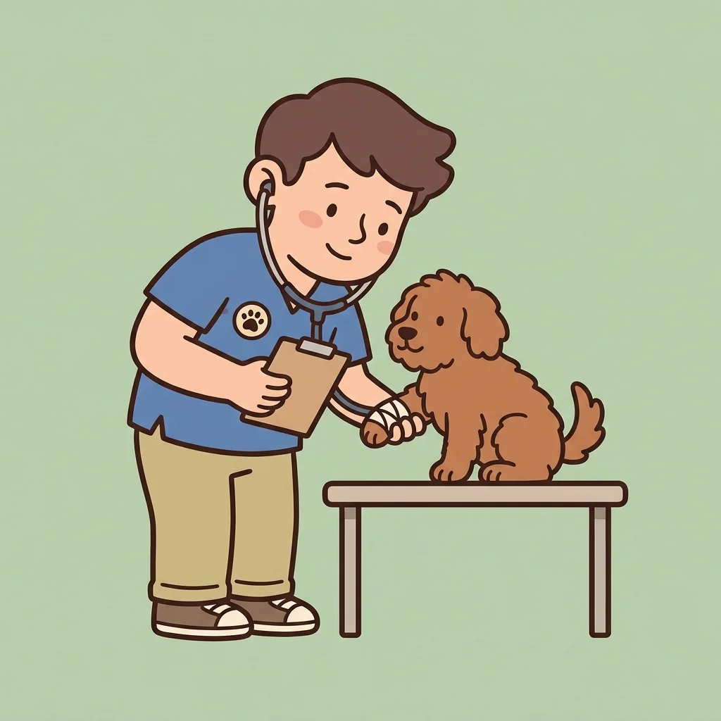 CreatureCare mascot working