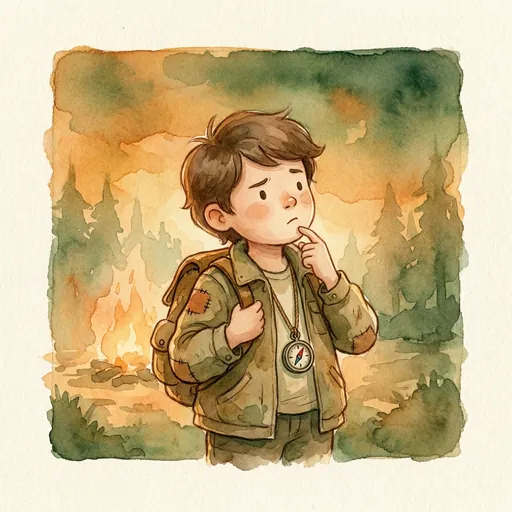 CuriosityQuest mascot thinking