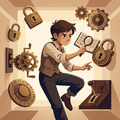 EscapeForge mascot demonstrating