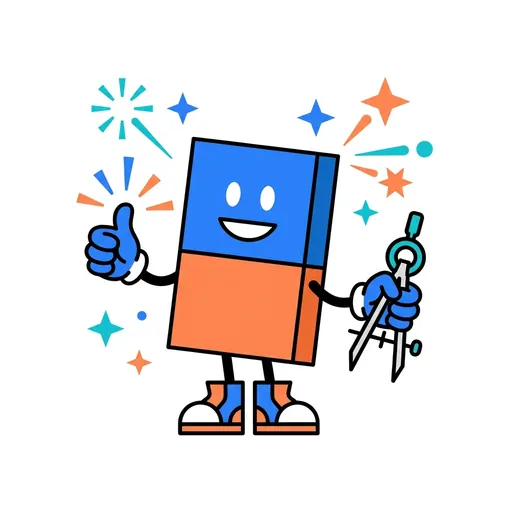 FractionForge mascot
