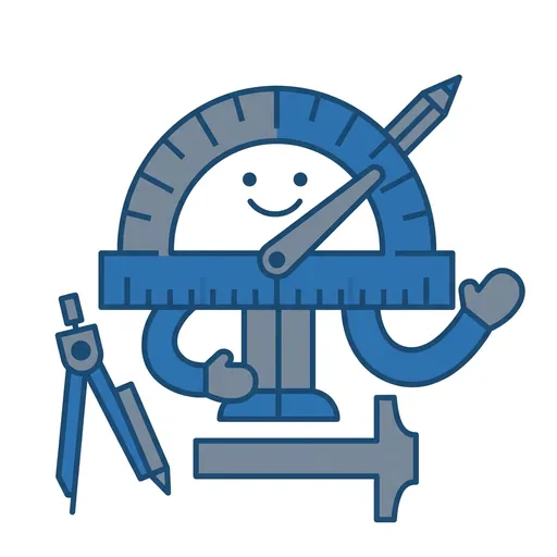GeometryForge mascot encouraging