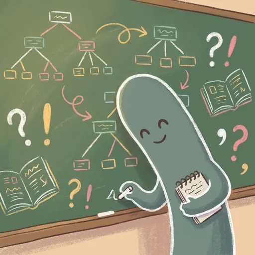 GrammarForge mascot working