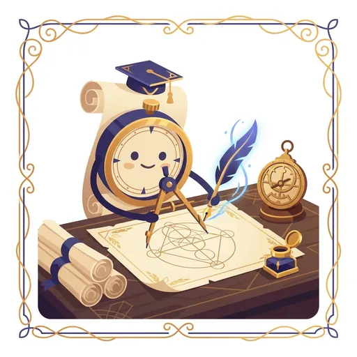 MathLore mascot working