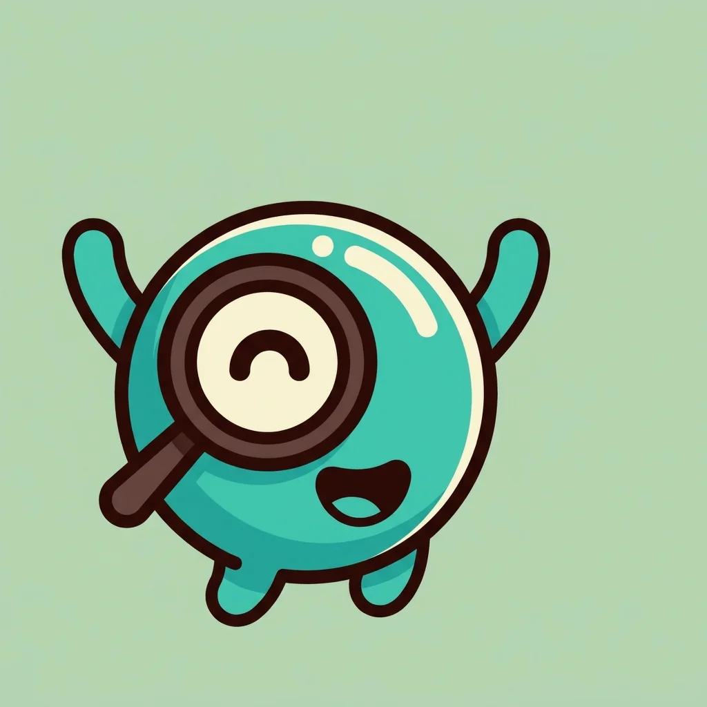 MicrobeLab mascot praising