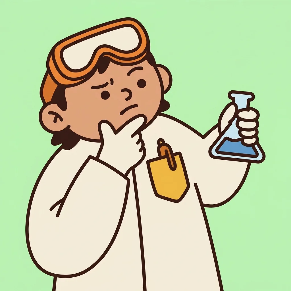 SaffronLab mascot thinking