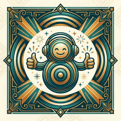 SoundSphere mascot praising