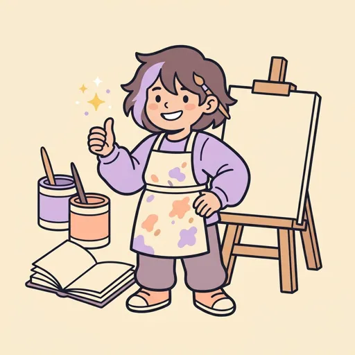 SpectrumCanvas mascot praising