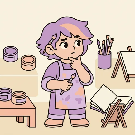 SpectrumCanvas mascot thinking