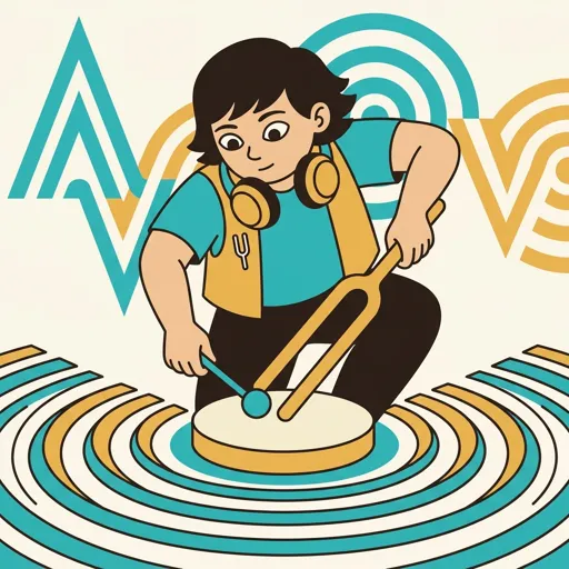WaveForge mascot demonstrating