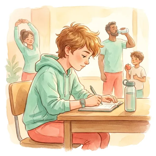WellnessForge mascot working