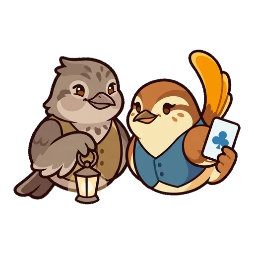 Blind Lark and Echo Wren portrait
