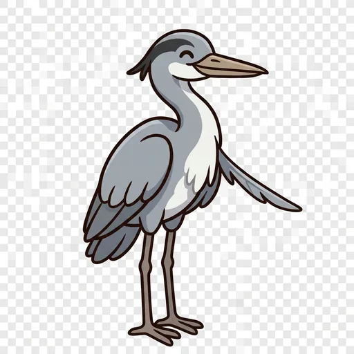 Patience the Heron portrait