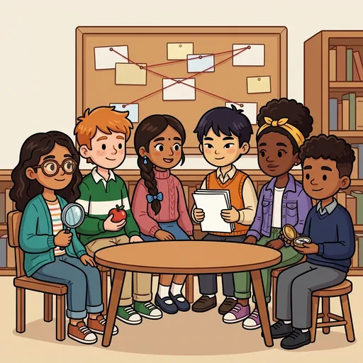 Inez, Bramley, Thea, Orrin, Pella, and Ashby portrait