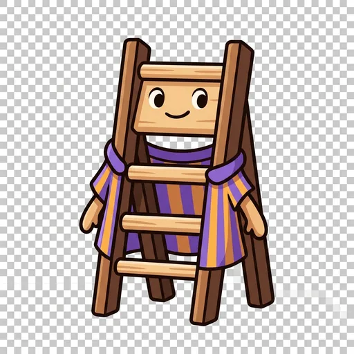 Ladder portrait