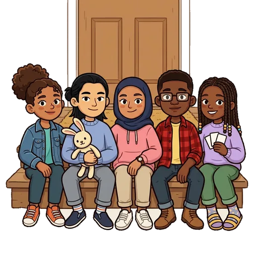 Linden, Lowen, Finley, Hallam, and Odessa portrait