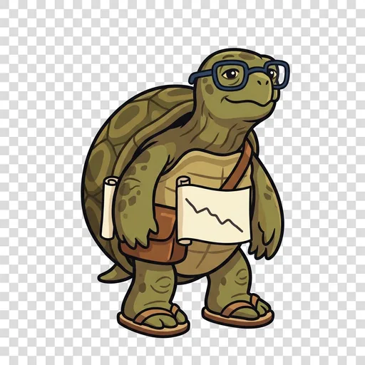 Taper the Tortoise portrait