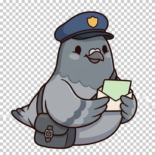 Posty the Pigeon portrait