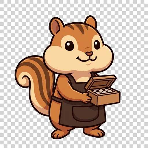 Coin the Chipmunk portrait