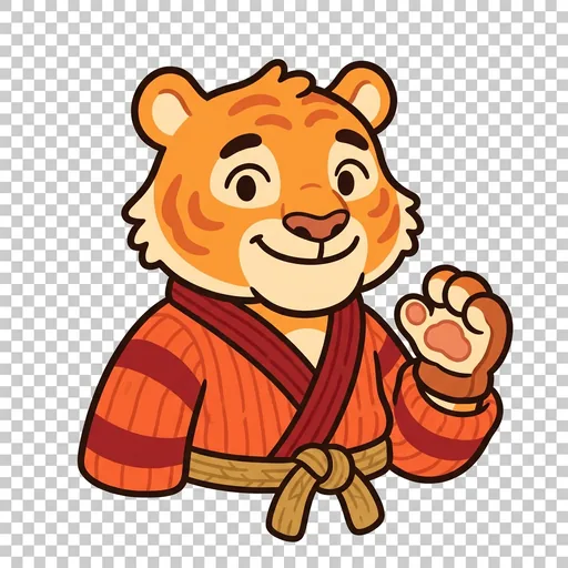Sparring Tiger portrait