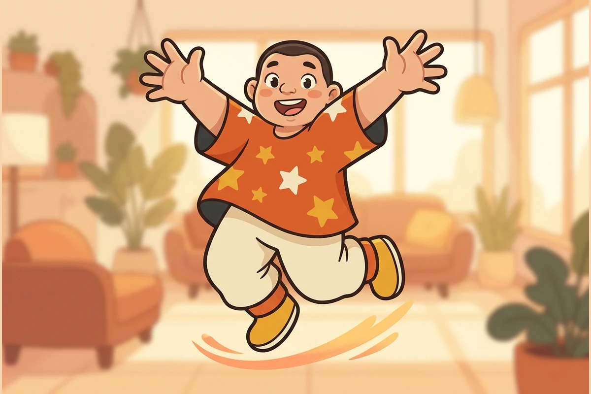 A dancer in Leap position