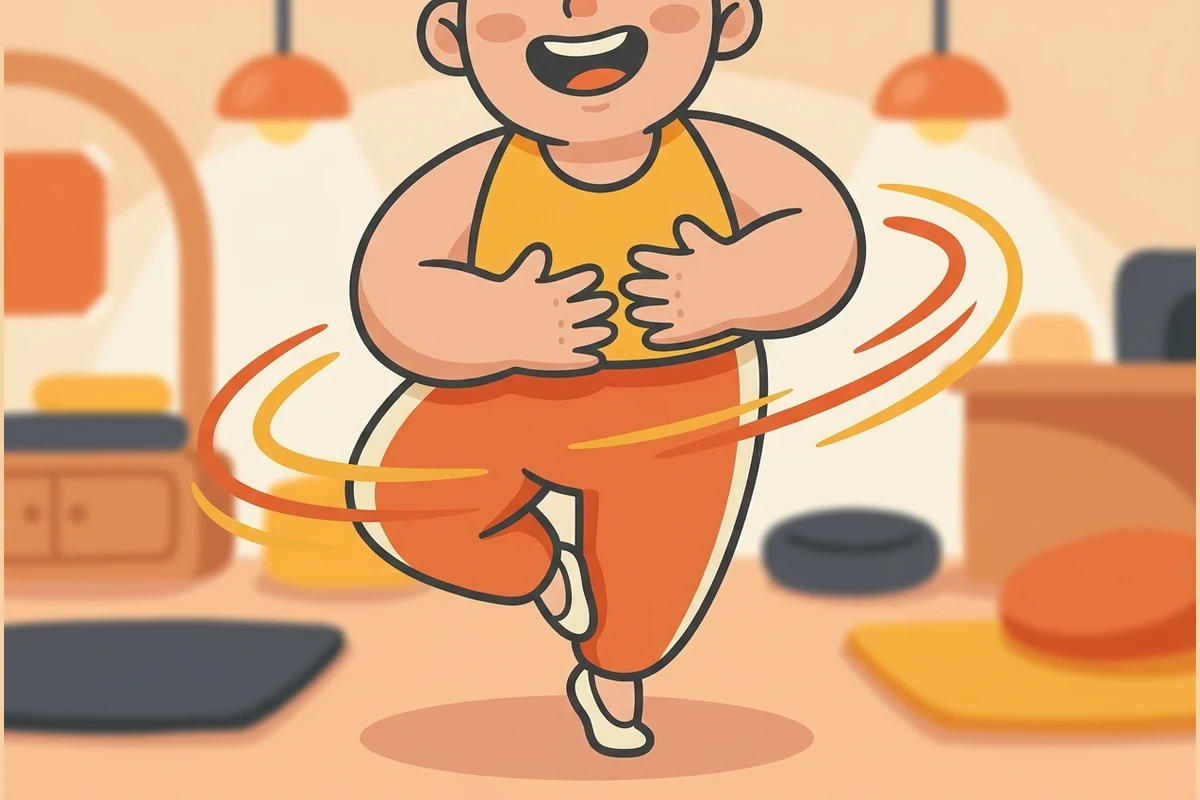 A dancer in Pirouette position