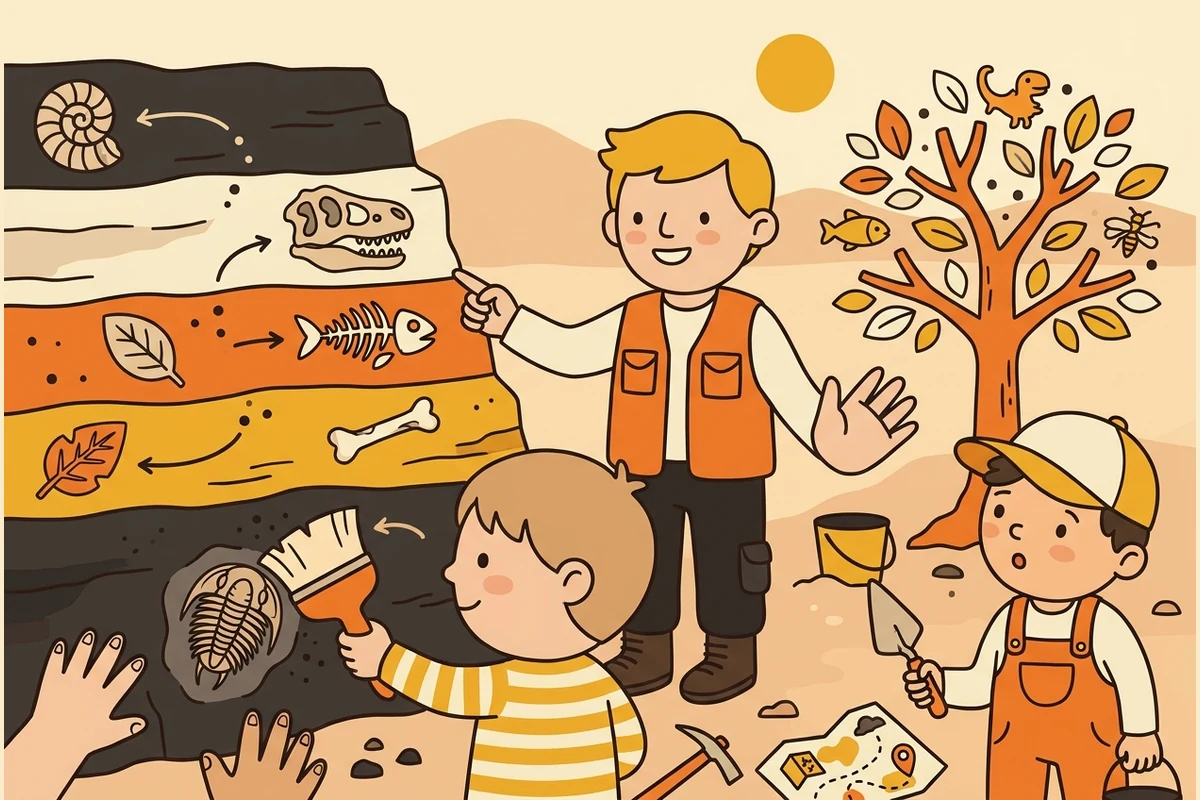 FossilForge — a dig-site world of fossils and deep time