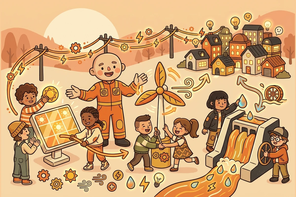 PowerForge — an energy world of solar, wind and power grids