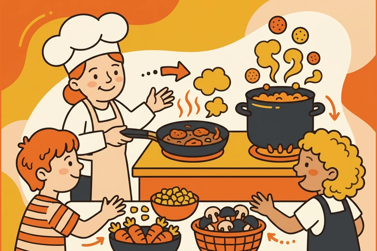SaffronLab — a cozy kitchen-science world of cooking and safety